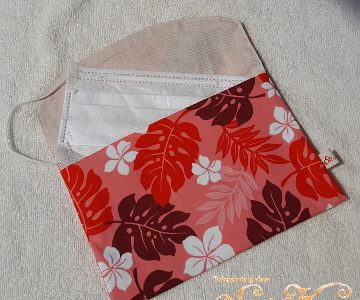 プルメリアのマスクケース(大人用、ピンク)tetoteに出品しています プルメリアのマスクケース(大人用、ピンク)tetoteに出品しています