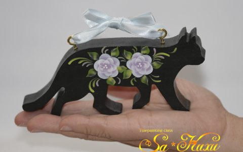 猫のウェルカム・緑黒minneに出品しました 猫のウェルカム・緑黒minneに出品しました