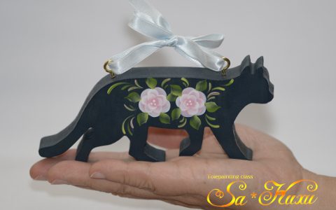 猫のウェルカム・濃い紺色minneに出品しました 猫のウェルカム・濃い紺色minneに出品しました