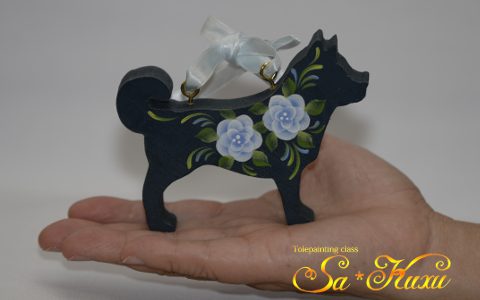犬のウェルカム・濃い紺色minneに出品しています 犬のウェルカム・濃い紺色minneに出品しています