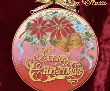 メリークリスマスのプレート(赤)minneに出品しています メリークリスマスのプレート(赤)minneに出品しています
