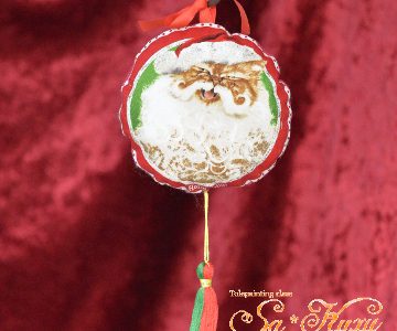 メガネ猫のクリスマス飾りminneに出品しています メガネ猫のクリスマス飾りminneに出品しています