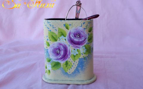 紫薔薇のメガネスタンド・アイボリーminneに出品しました 紫薔薇のメガネスタンド・アイボリーminneに出品しました