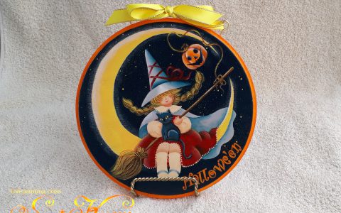 魔女っ子と黒猫のハロウィン・三日月minneに出品しました 魔女っ子と黒猫のハロウィン・三日月minneに出品しました