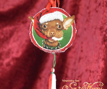 チワワ(犬)のクリスマス飾りminneに出品しています チワワ(犬)のクリスマス飾りminneに出品しています