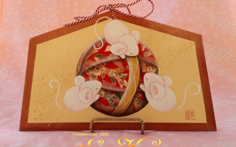 干支の子(ねずみ)プレートminneに出品しています 干支の子(ねずみ)プレートminneに出品しています