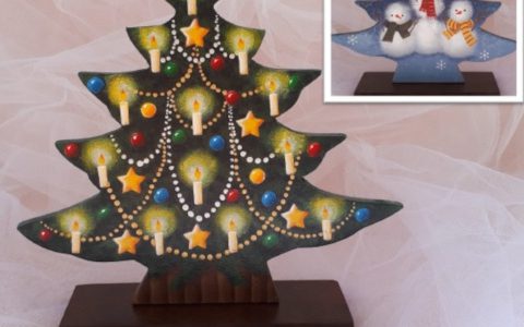 キャンドルのクリスマスツリーminneに出品しました キャンドルのクリスマスツリーminneに出品しました